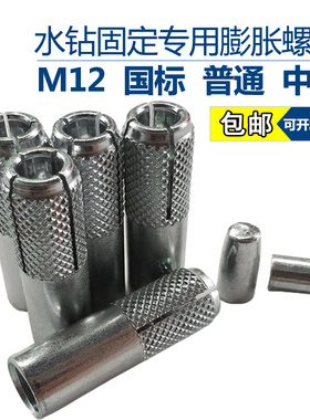 内膨胀螺丝内爆壁虎内迫式膨胀螺栓台式水钻固定支架用M12