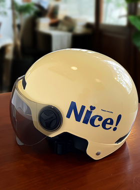 3C认证电动电瓶车头盔女士四季通用夏季半盔安全帽摩托车男款情侣