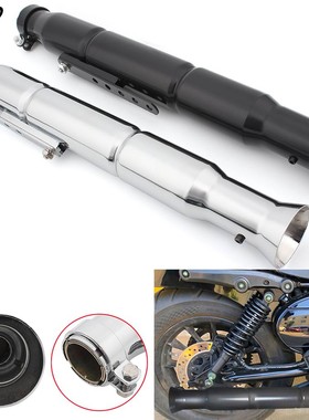 摩托车改装复古排气管适用于哈雷游侠巡航太子排气尾段配件