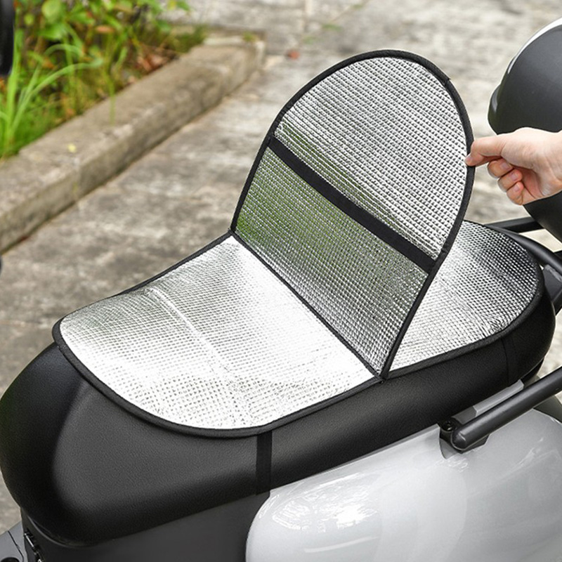 电动车防晒隔热坐垫套电瓶车座套通用夏天防雨水防尘摩托车座垫罩