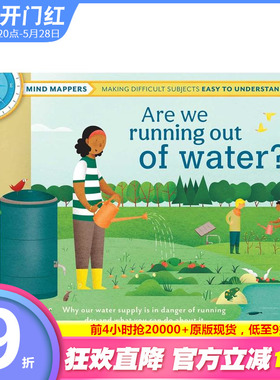 【预售】我们会没水喝吗？（儿童思维导图） Are We Running Out of Water? 英文儿童插画故事绘本 进口童书