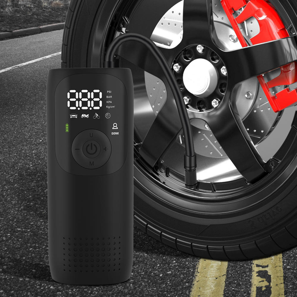 车载无线充气泵便携式汽车电动车自行车冲气轮胎电动打气泵气压