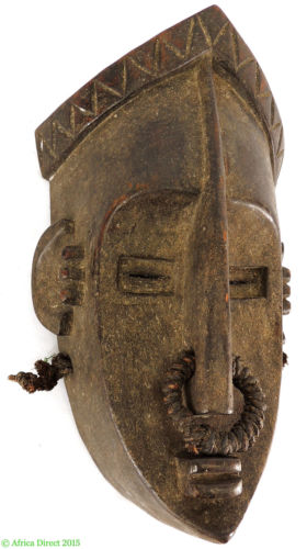 美国代购 非洲面具 LualuaLwalwa女性割礼刚果摆件客厅装饰摆件
