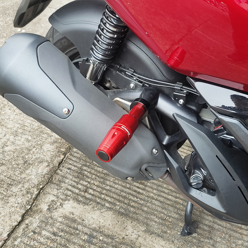 升仕ZT310-M踏板摩托车排气管防摔杠350D/E保险杠后轮防摔棒改装