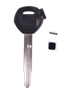 摩托车钥匙坯适用本田龟DIO Z4配件55 56 58期磁石芯片双槽钥匙胚