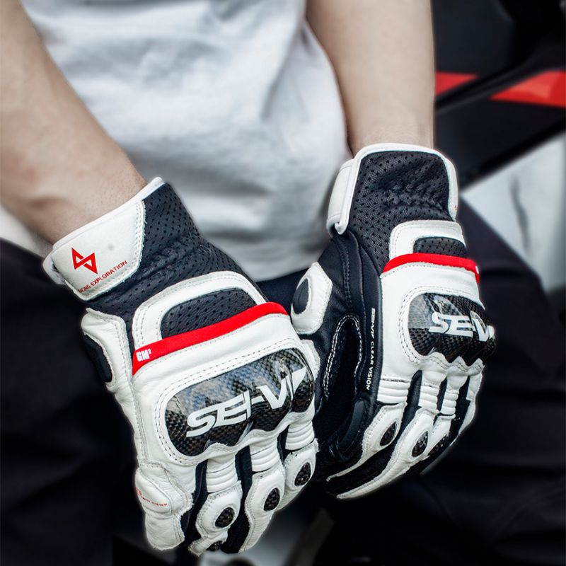 【2月2前现货】sei-vi赛威摩托车手套夏季男款机车碳纤维骑士手套