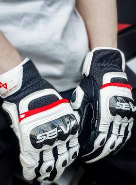 【2月2前现货】sei-vi赛威摩托车手套夏季男款机车碳纤维骑士手套