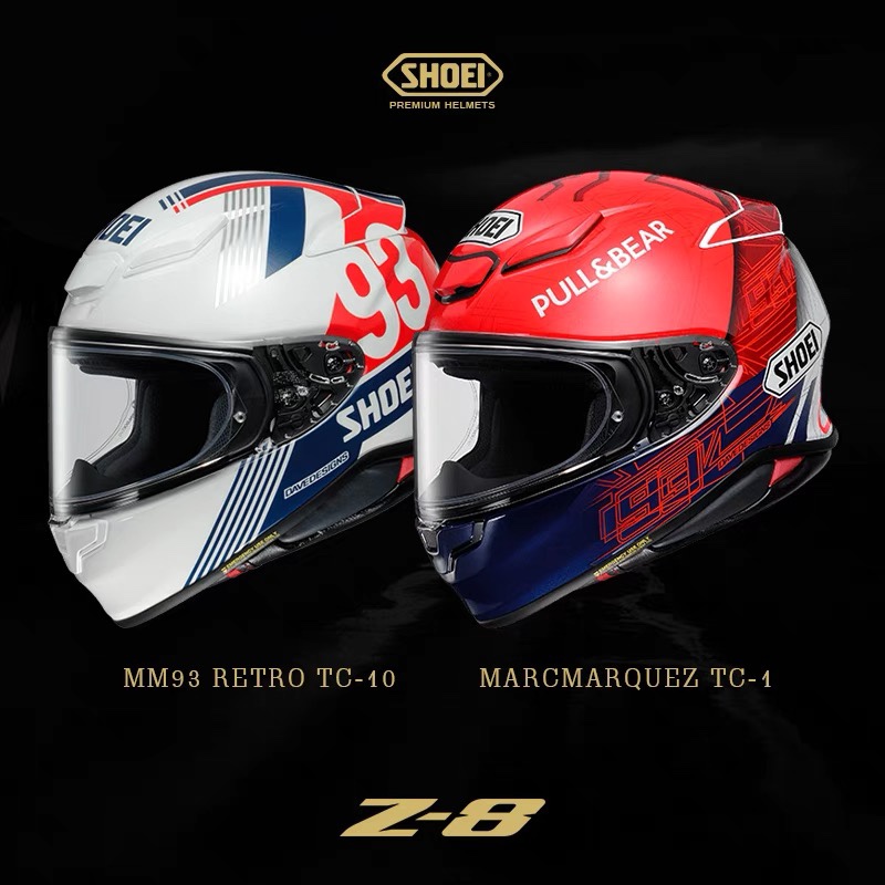2021新品日本进口SHOEI头盔Z8摩托车全盔防雾四季蓝牙夏季安全帽
