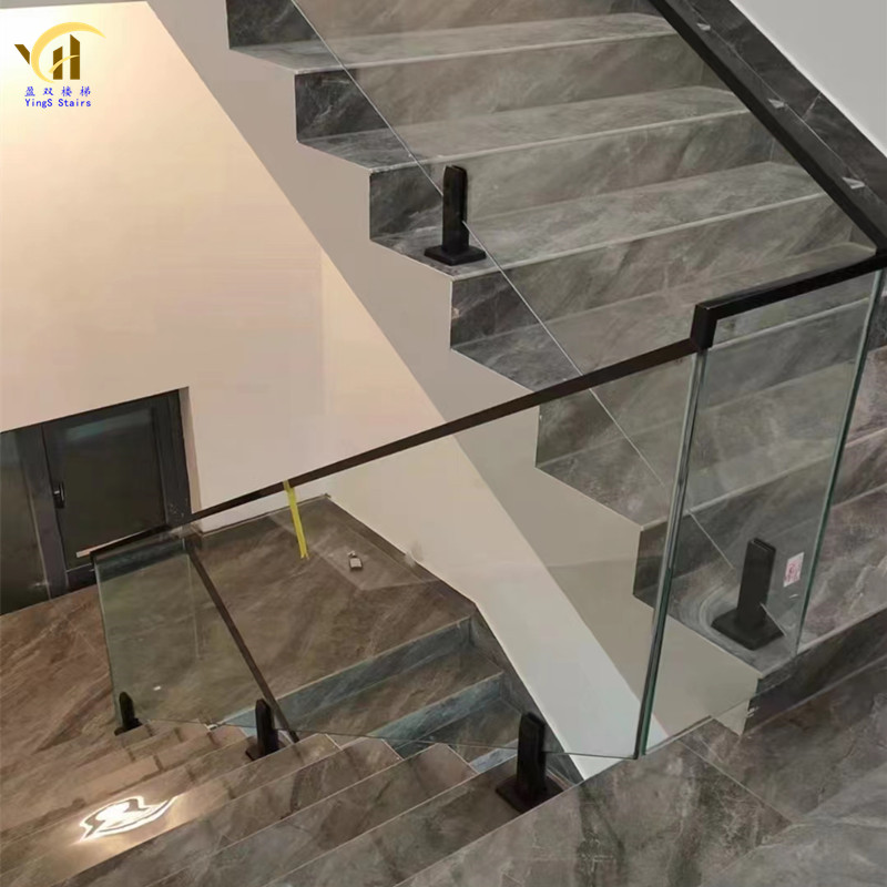 不锈钢游泳池夹落地固定楼梯玻璃夹立柱底座配件免打孔阳台扶手