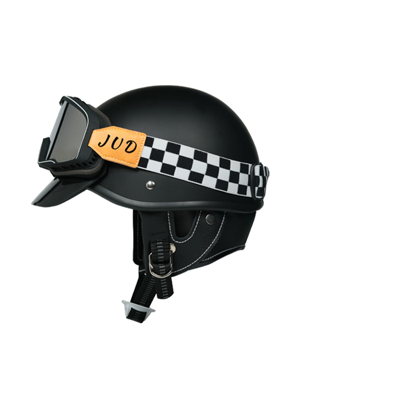 DOT复古盔3C认证四季男女摩托车电动车半盔日式哈雷瓢盔机车头盔
