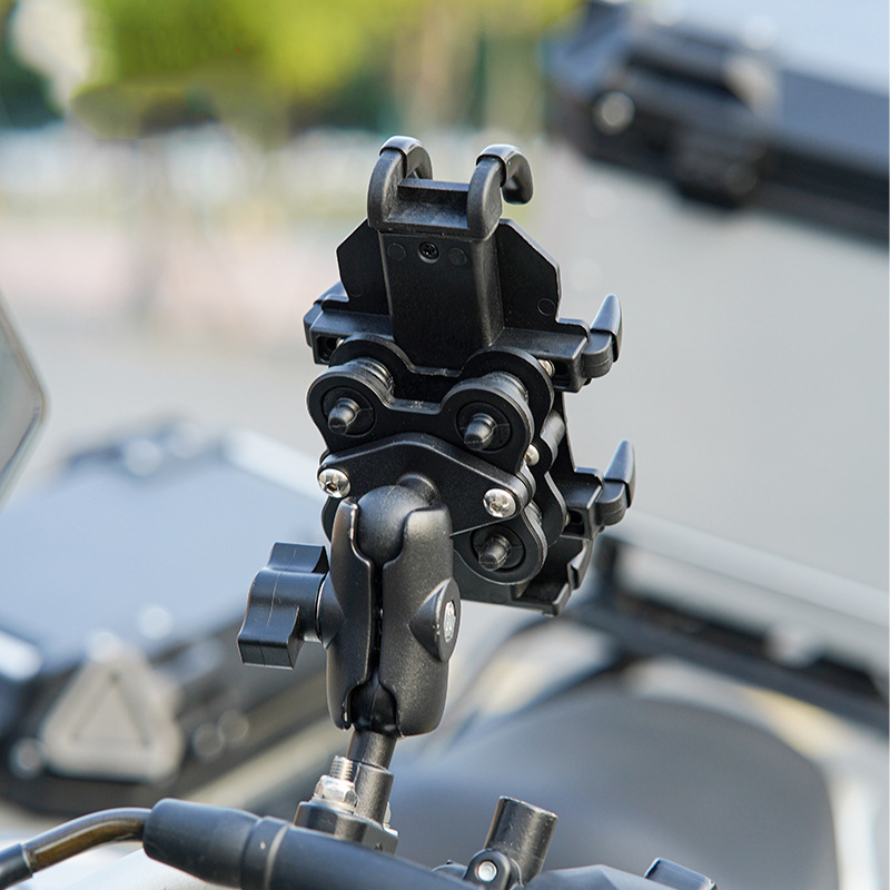 铃木uy125改装摩托手机导航支架电动电瓶车外卖骑手车载减震防抖