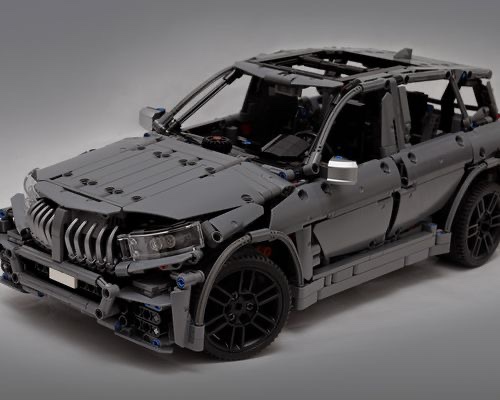 乐高科技 MOC零件包 BMW 宝马 X3 越野车 SUV 遥控模型 可改色