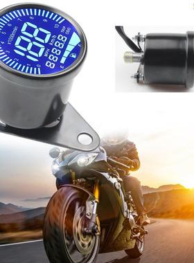 摩托车改装仪表速度里程表油量表时速表液晶转速表仪表组合12v