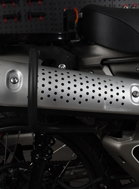 适用本田幼兽CT125摩托车改装配件铁质排气管保护