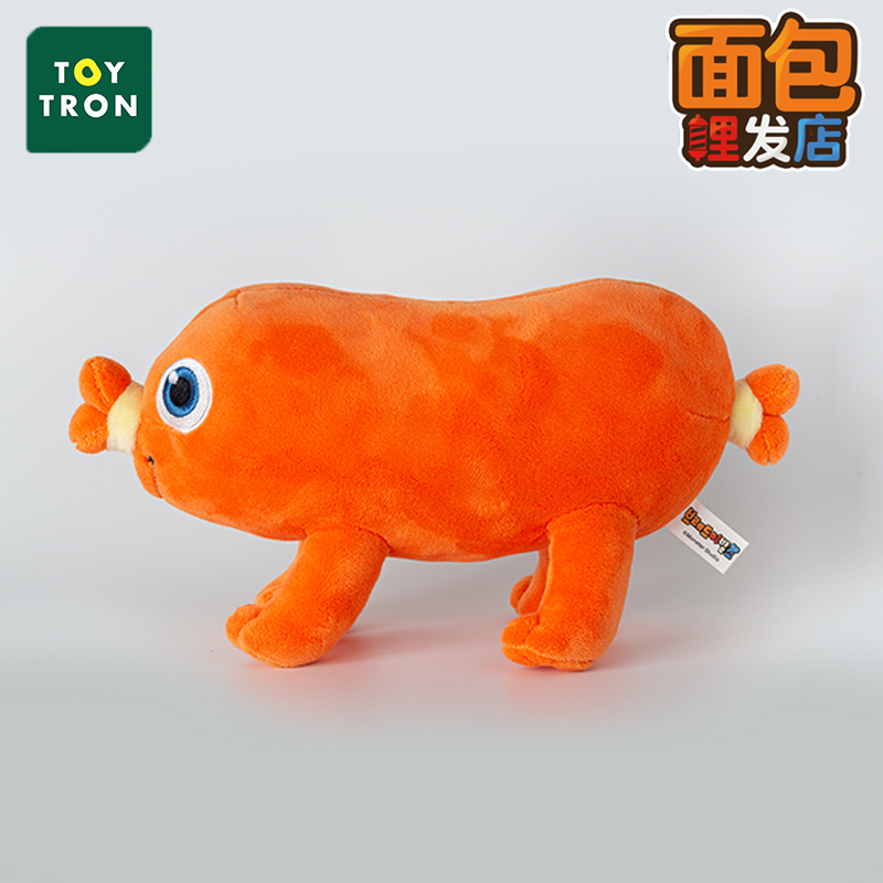 韩国toytron玩具儿童卡通人物香肠公仔毛绒玩偶天才面包理发店