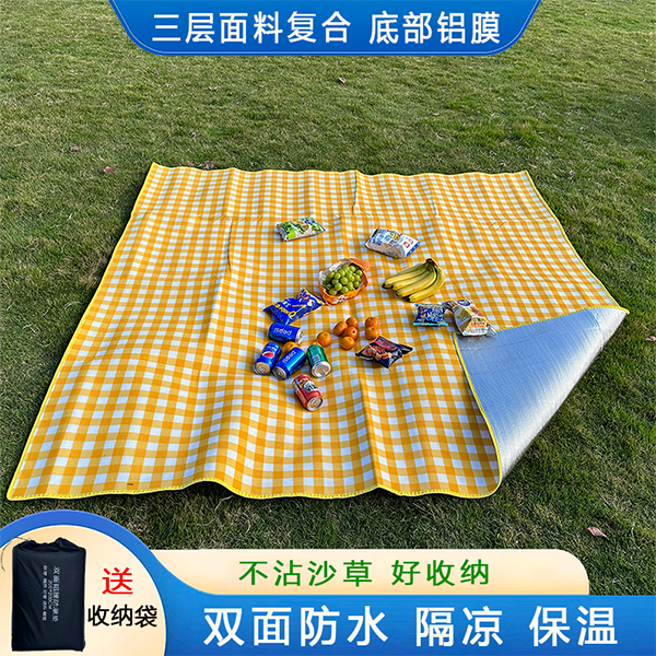 野餐垫防潮垫加厚双面防水隔凉隔热户外便携野餐地垫野炊垫打地铺