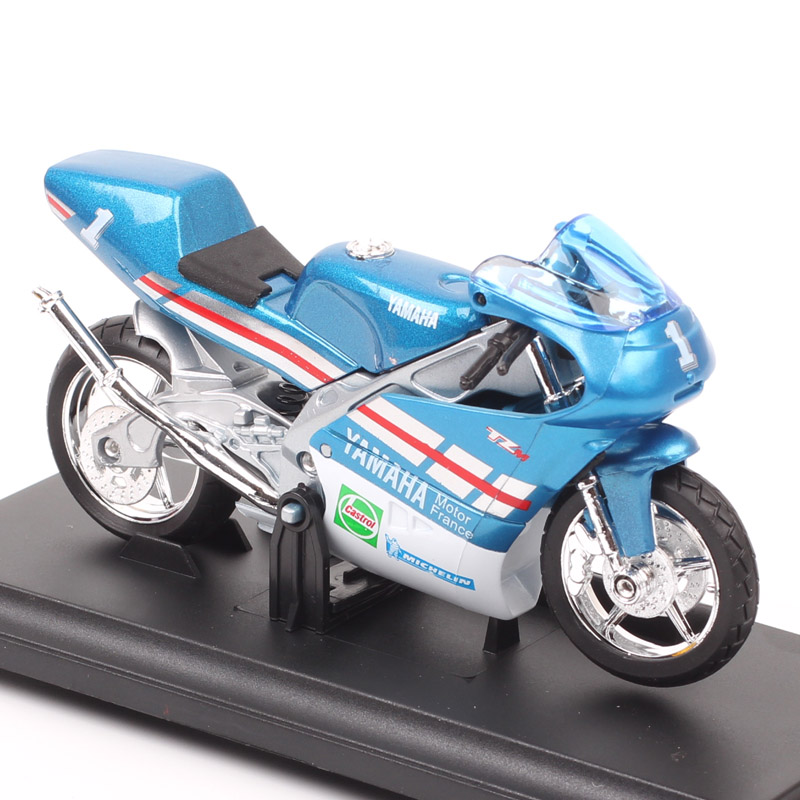 1:18威利1994雅马哈TZ250 M法国测试赛事仿真摩托车模型静态玩具