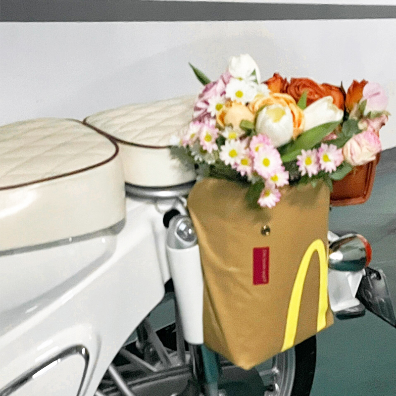 摩托车侧边包复古电动摩托车护杠包后尾电动车后备箱麦当劳挂物包