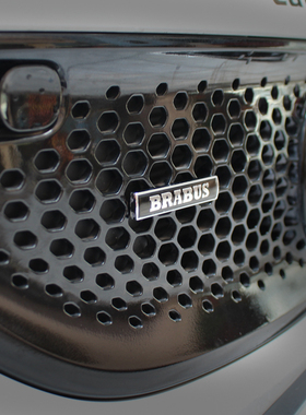 适用奔驰Smart改装博速巴博斯中网标BRABUS装饰贴车标门柱车贴