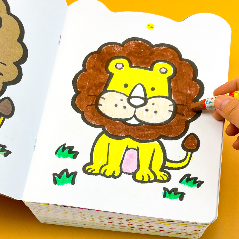 0到3岁涂色本儿童幼儿园宝宝绘画启蒙套装公主小孩画画本美术涂鸦