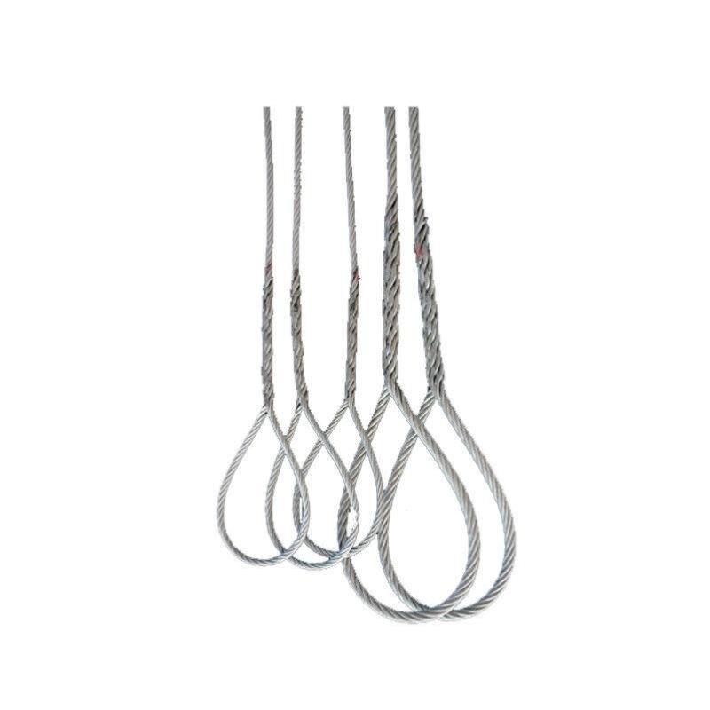 巨力索具起重吊装设备插编钢丝绳WDF07长度1米