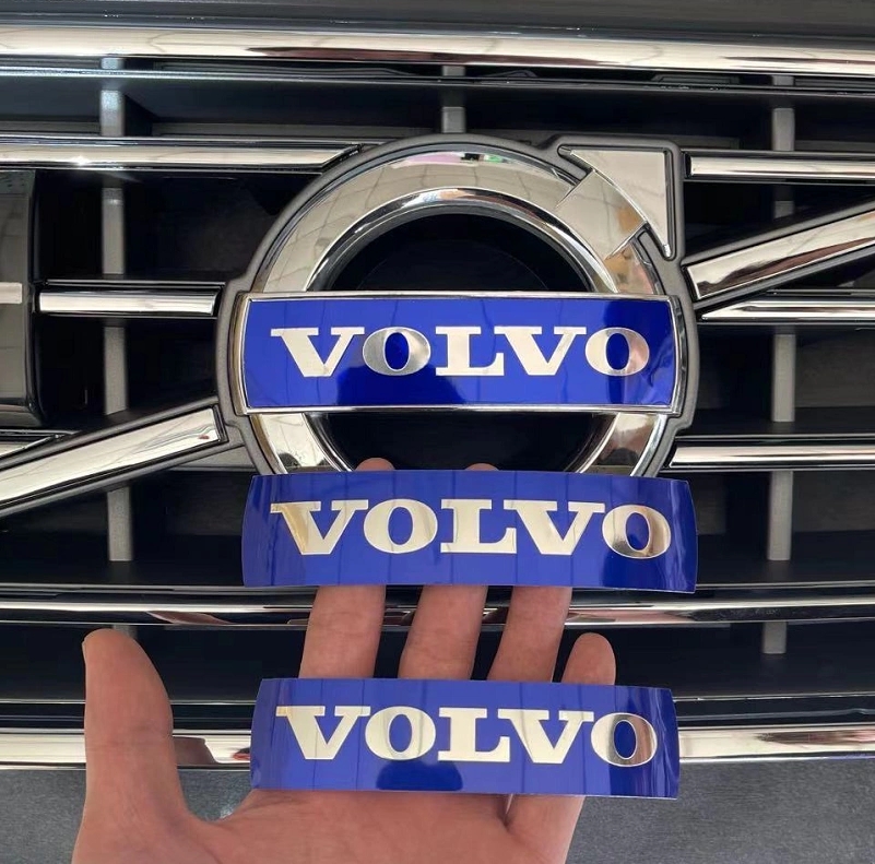 沃尔沃S40C30S60S80XC60XC90V6040原装前标志中网标蓝色VOLVO车标