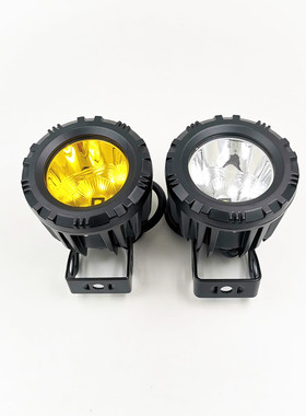 12V摩托车改装led射灯保险杆灯辅助照明前大灯超亮聚光铺路灯雾灯