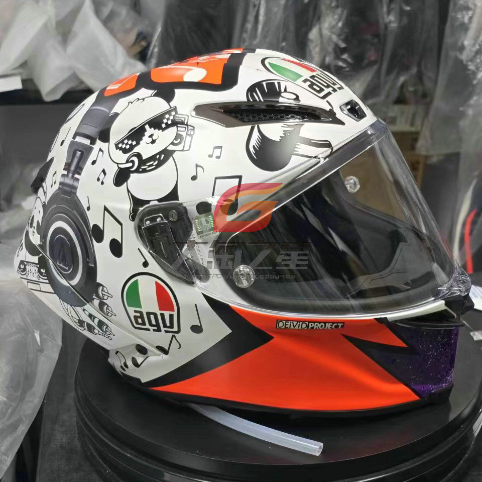 AGV PISTA RR 音乐熊猫限量MOTO3冠军机车摩托车竞技安全头盔