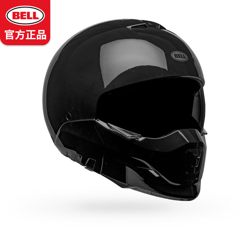 美国bell复古全盔贝尔战士组合摩托车头盔四季防雾男女半盔冬季