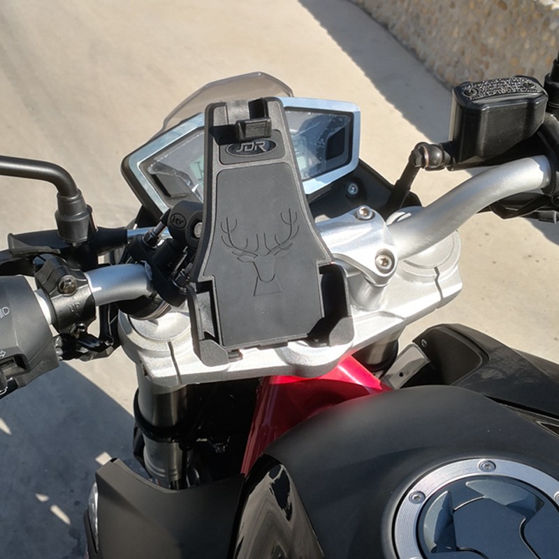 电动车手机导航支架踏板摩托车电瓶车通用型防震防抖动骑行手机架