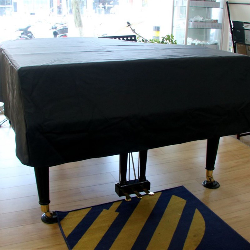 2023新黑色荔枝皮革防s水三角钢琴罩可定制大尺寸防尘罩立式钢琴