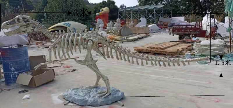 专业厂家定制恐龙骨头化石乐园玻璃钢摆件游乐园公园森林考古装饰