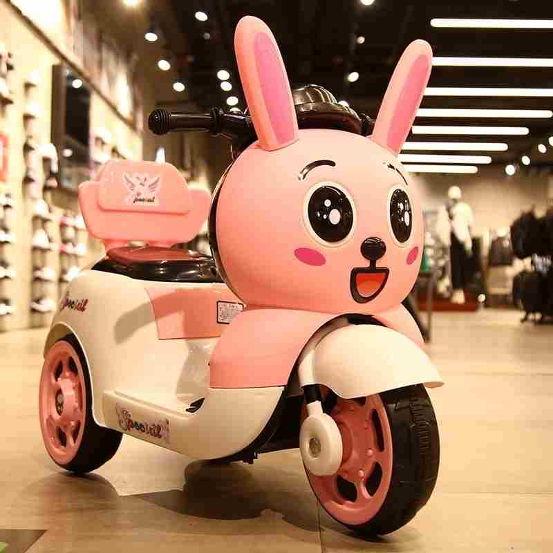 儿童电动车摩托车电动三轮车玩具车可坐人带遥控双驱男女宝宝小孩