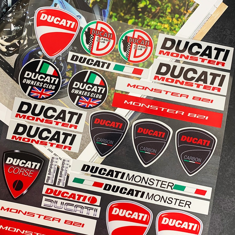 适用杜卡迪贴纸Ducati Scrambler摩托车厂队LOGO防水保护改装贴花