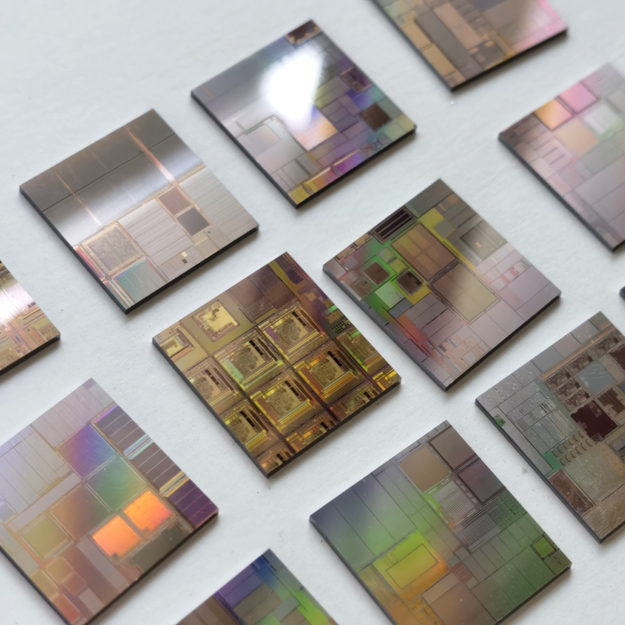 硅晶片裸芯片储存芯片IC晶片中芯国际集成电路CPU芯片光刻片华为