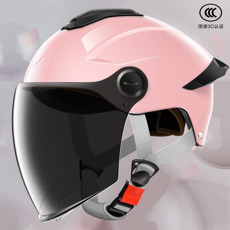 3C认证电动电瓶车头盔夏季男女士防晒安全帽四季通用半盔摩托车