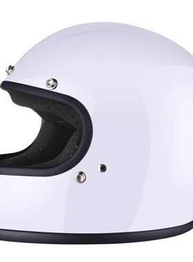新款AMZ摩托车头盔男士个性哈雷机车四季复古全盔保暖防寒安全帽