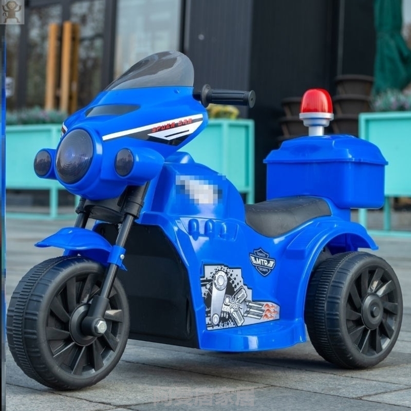 儿童电动摩托车3岁以上玩具车可坐人 仿真车三岁孩子骑的车三轮车