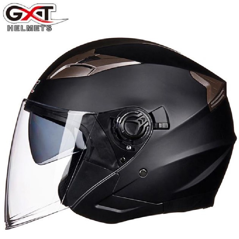 GXT708电动电瓶车头盔双镜片男女个性半盔四季安全帽春秋冬