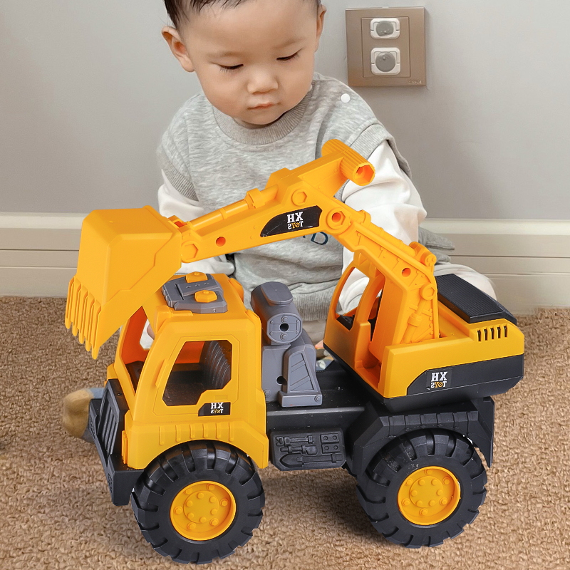 超大号挖掘机玩具车工程车挖土机挖挖机勾机玩具儿童男孩大号汽车