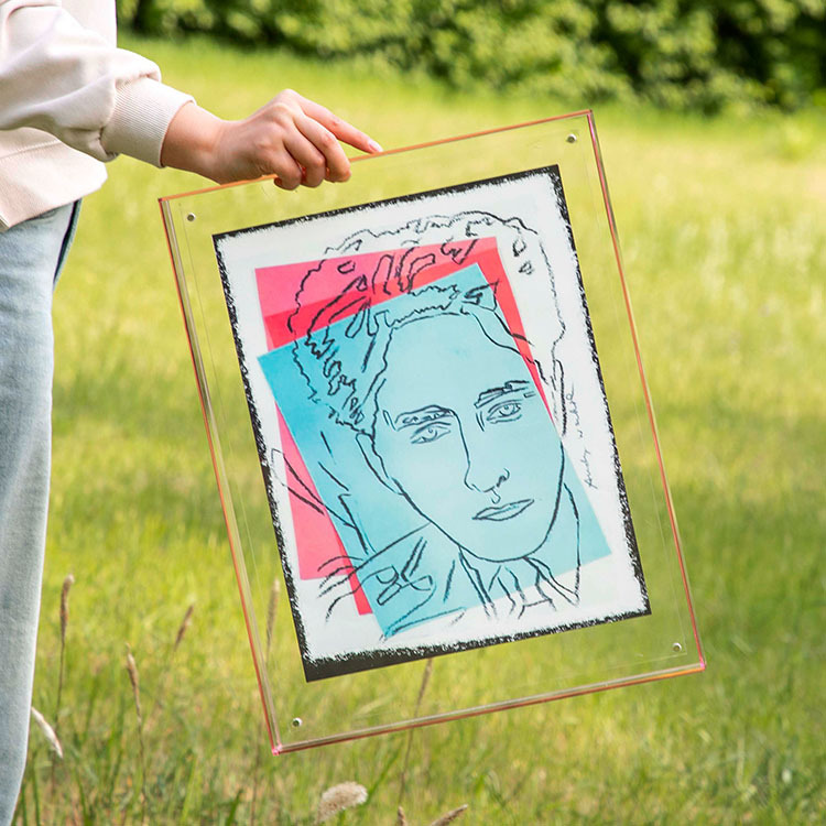 亚克力透明相框代洗照片个性人物漫画diy海报框装裱挂墙双面画框