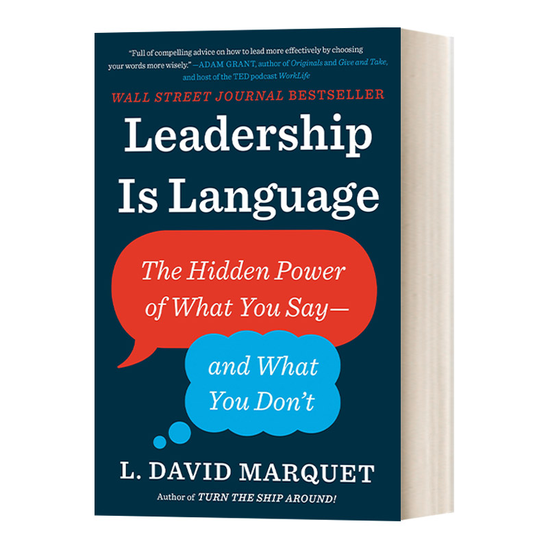 英文原版 Leadership Is Language 领导是语言 你说什么和你不说什么的隐藏力量 L. David Marquet 精装 英文版 进口英语原版书籍