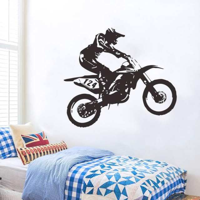 摩托车机车赛车墙贴纸创意个性酷炫宿舍卧室墙壁装饰自粘墙面贴画