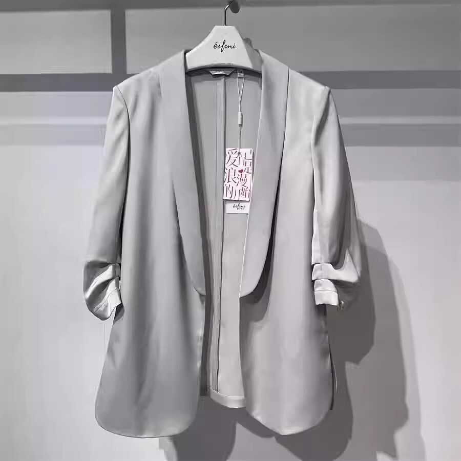 Eifini/伊芙丽专柜正品国内代购2024年春夏季袖西装外套1F4110771