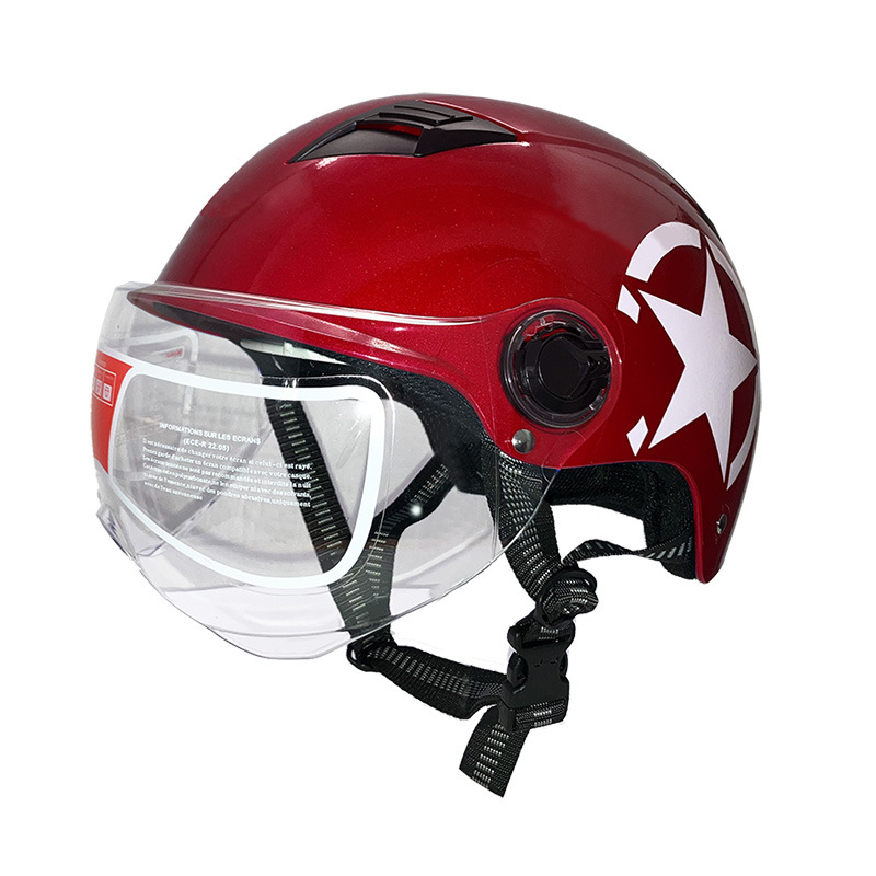 新国标3C认证电瓶车头盔摩托电动车夏季盔半盔安全帽男女四季通用