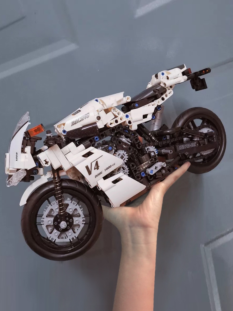 科技制作小发明高中生玩具拼装摩托车模型儿童科学小手工diy益智