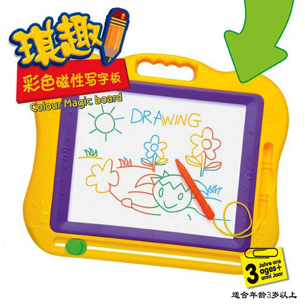 9988琪趣儿童大号彩色磁性画板 儿童画画写字板宝宝学习板玩具