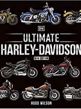 DK图解摩托车史 Ultimate Harley Davidson 英文原版 哈雷戴维森摩托车 历史 摩托车指南科普百科书籍 视觉图鉴精装大开全彩插图