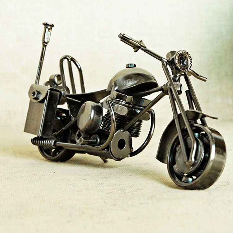精品店备产品金属纯手工打造金属摩托车模型摆件家居装饰品 M40