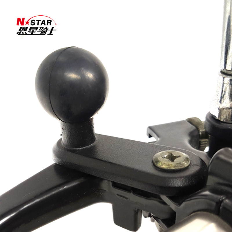 N-STAR摩托车反光 后视镜底座 相机 手机90度球头支架 记录仪多功